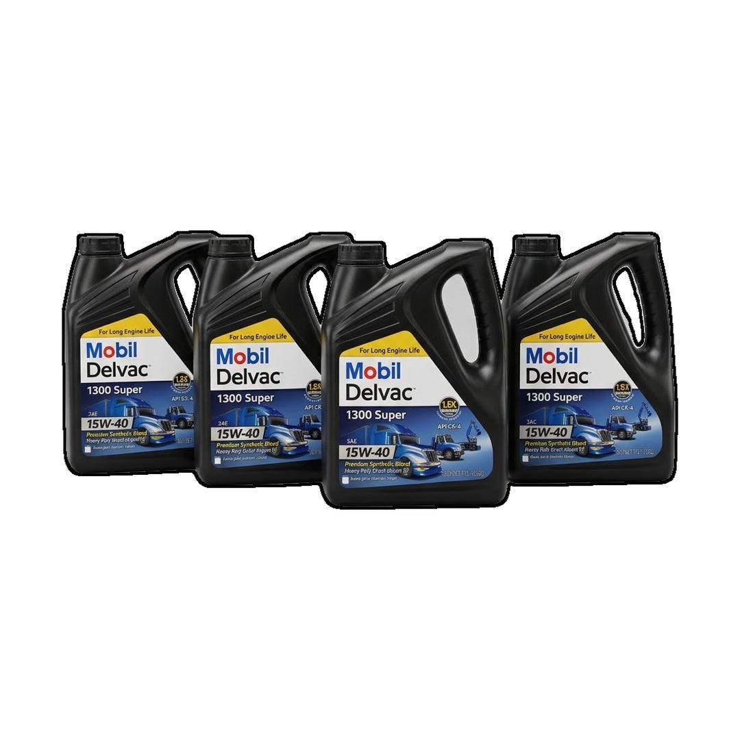 Mobil Delvac 1300 Super Diesel Engine oil 15W-40 - 4 Gallons cover