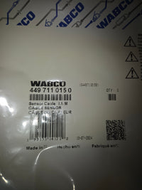 WABCO ABS Sensor Extension Cable 449 711 015 0 4497110150 1.5m for Trucks