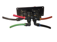 Bendix MV-3 park brake valve rear view with supply and delivery port fittings