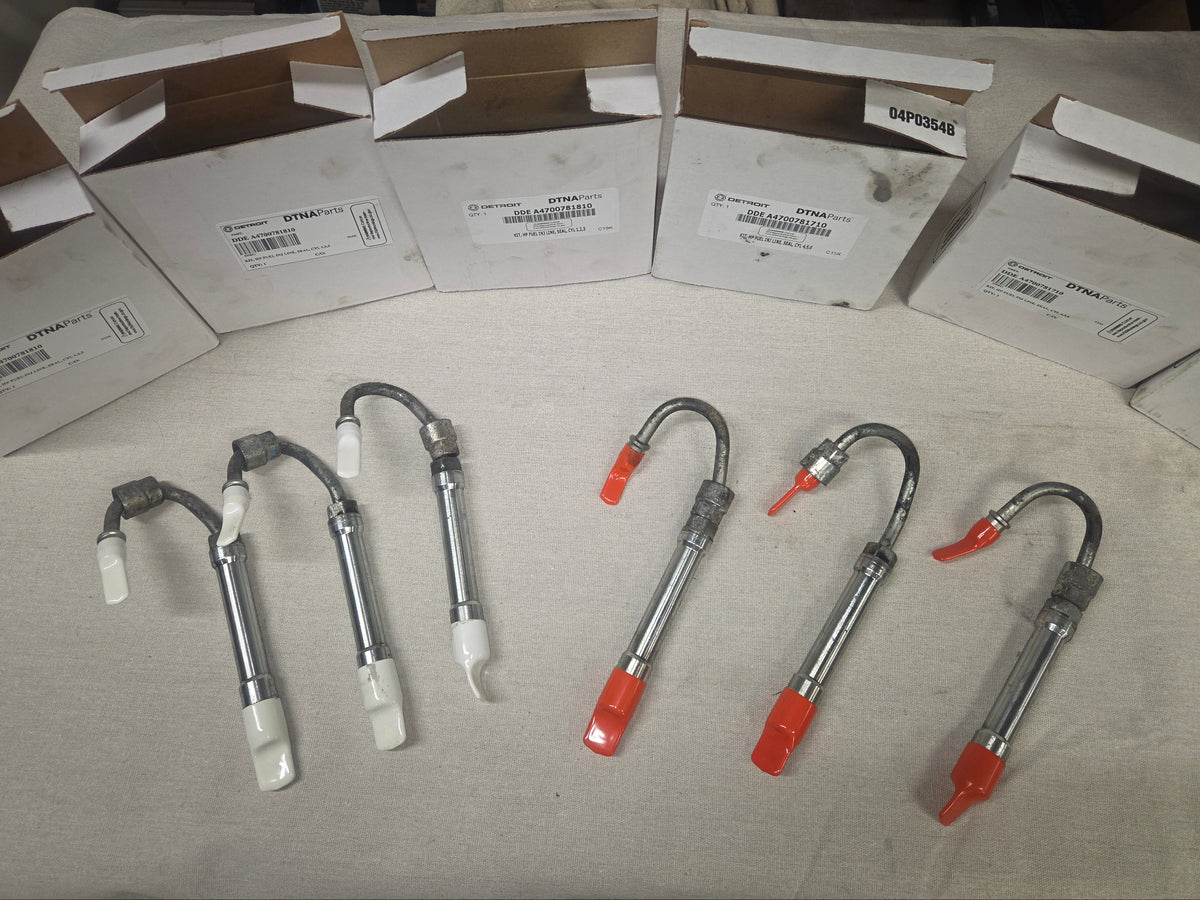 Detroit Diesel Fuel Injector Lines Set of 6 For Detroit DD13 DD15 DD16